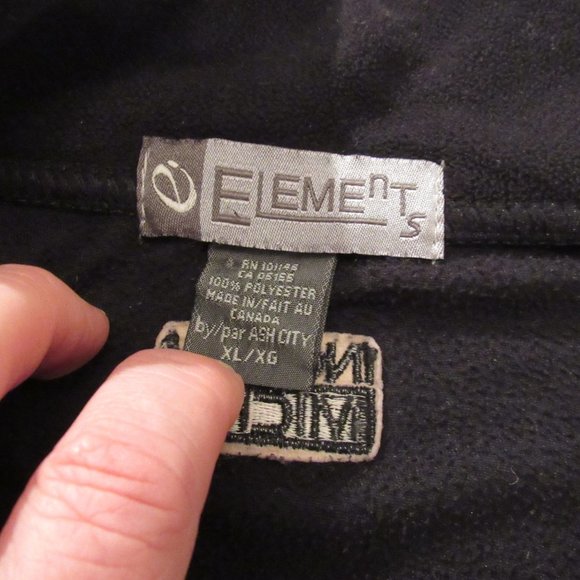 Vtg McAfee Security Men's Fleece Pullover XL Black - Picture 12 of 12